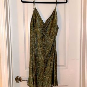 Zara Silk Mini Dress in paisley size XL